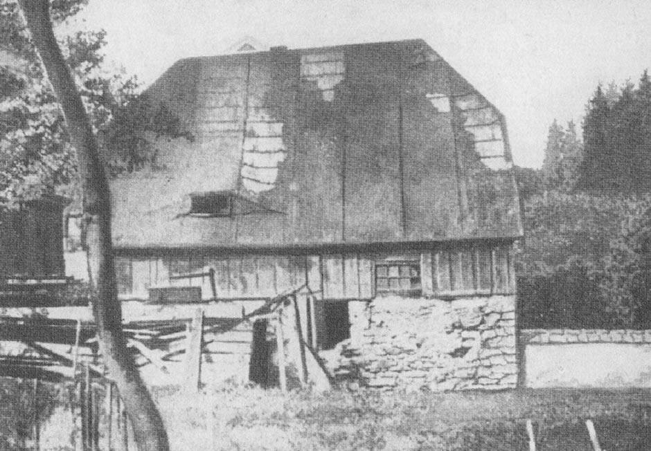 Erster Firmensitz: eine verfallene Wassermühle an der Müglitz